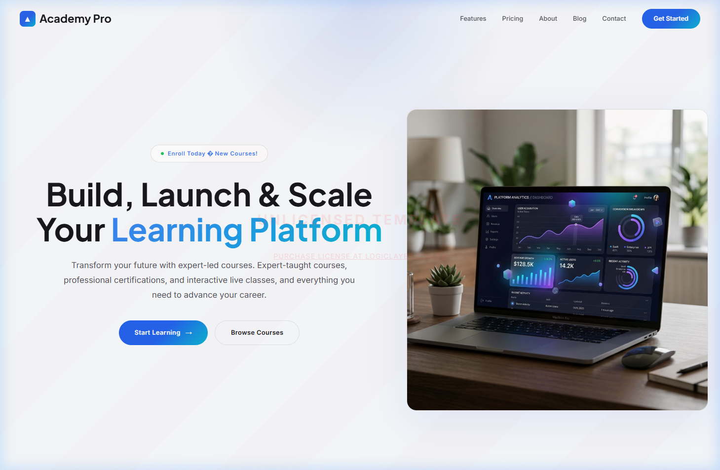 Academy Pro — Education Template