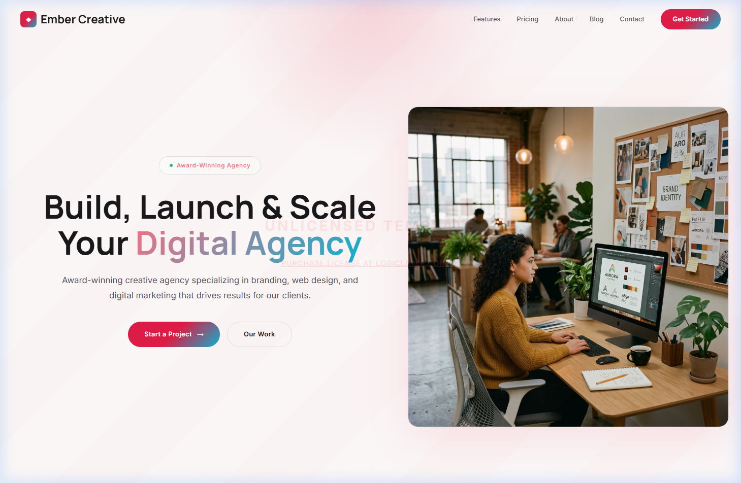 Ember Creative — Digital Agency Template